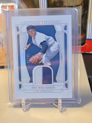 Pee Wee Reese 2025 Panini National Treasures Game Gear Game Used Dual Color Jer