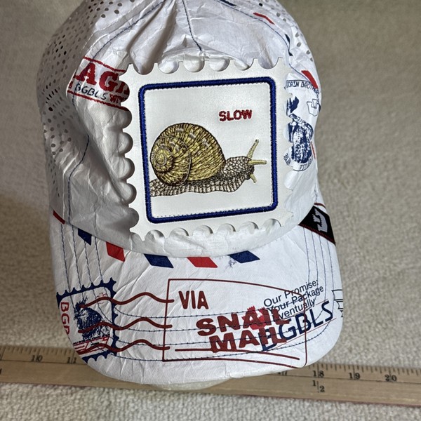 Gorra de béisbol Goorin Animal Farm Trucker Snapback Slow Snail Mail cremallera 17534