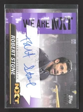 2021 Topps WWE Robert Stone NXT We Are Next Purple Auto /75 #A-RE