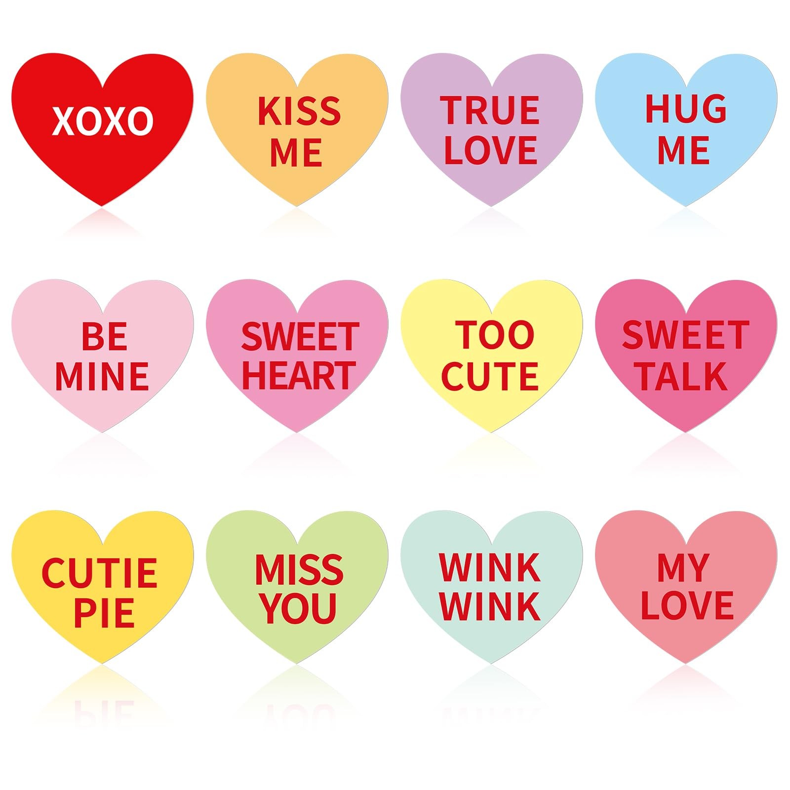 DTOFOOT 36 Pcs Valentine's Day Pins Acrylic Conversation one size, Multicolor 