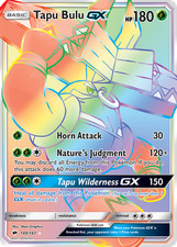 Tapu Bulu GX 149/147 Rainbow Rare Burning Shadows Pokemon Holo Near Mint on eBay