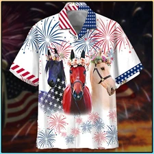 Beautiful Horse Cool Design   Aloha Hawaiian Shirt