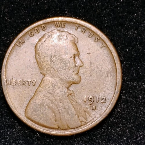 1912 S ~ LINCOLN WHEAT CENT ~ VG