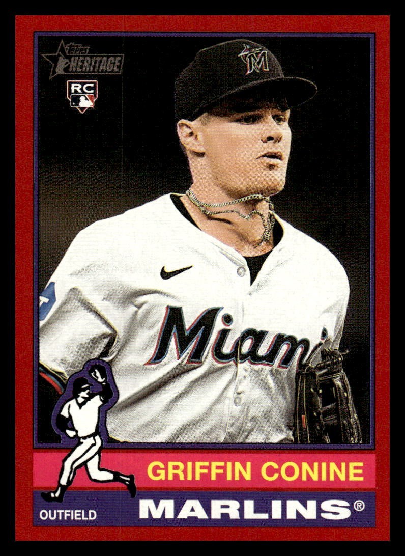 2025 Topps Heritage - Griffin Conine #111 (RC) Red Border