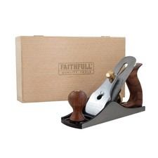 Faithfull No.4 Smoothing Plane in Wooden Storage Box &ndash; Precision Grey