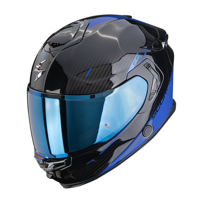 Scorpion EXO-GT SP AIR ASPHALT Helm Schwarz Blau 2026