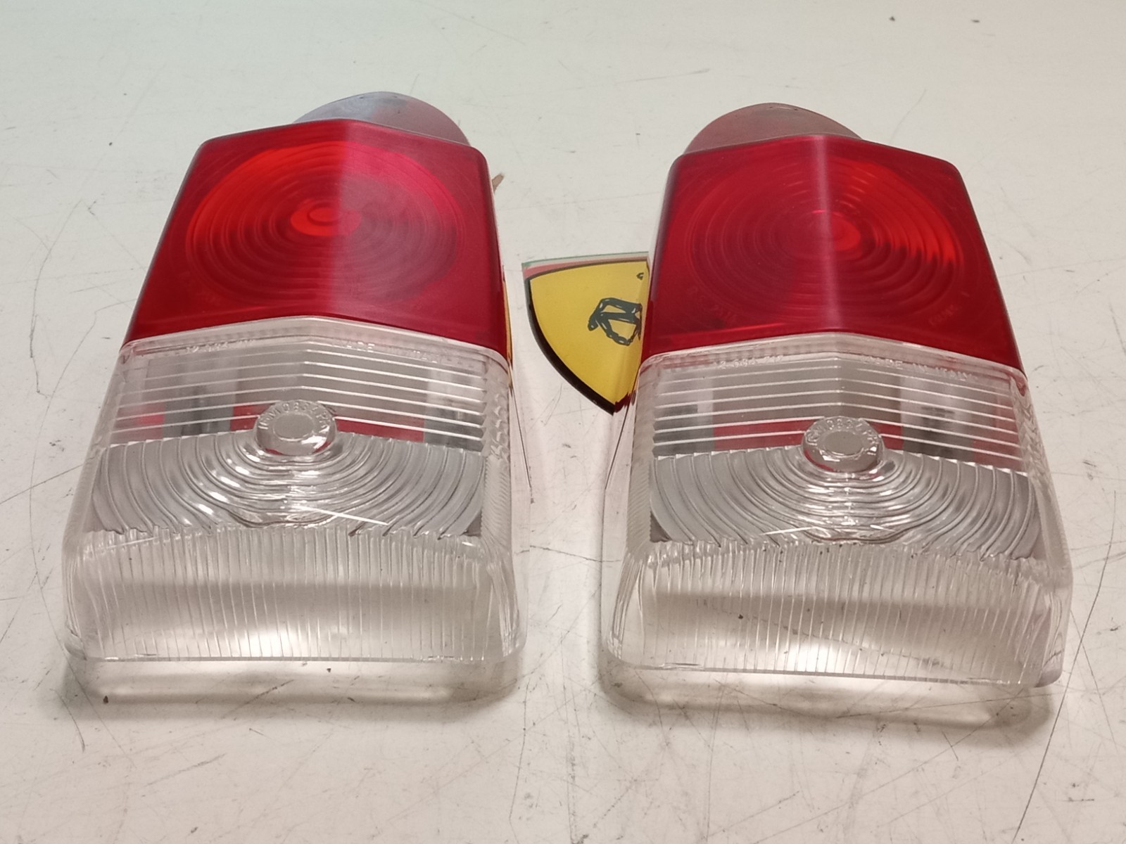 Ferrari 250 Rear  Tail Lamp Light Lenses_Lens Pair_Carello_NEW