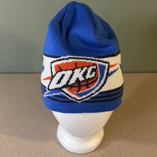 Adidas OKC Thunder Stocking Cap Beanie NBA Oklahoma City Knit Hat Basketball
