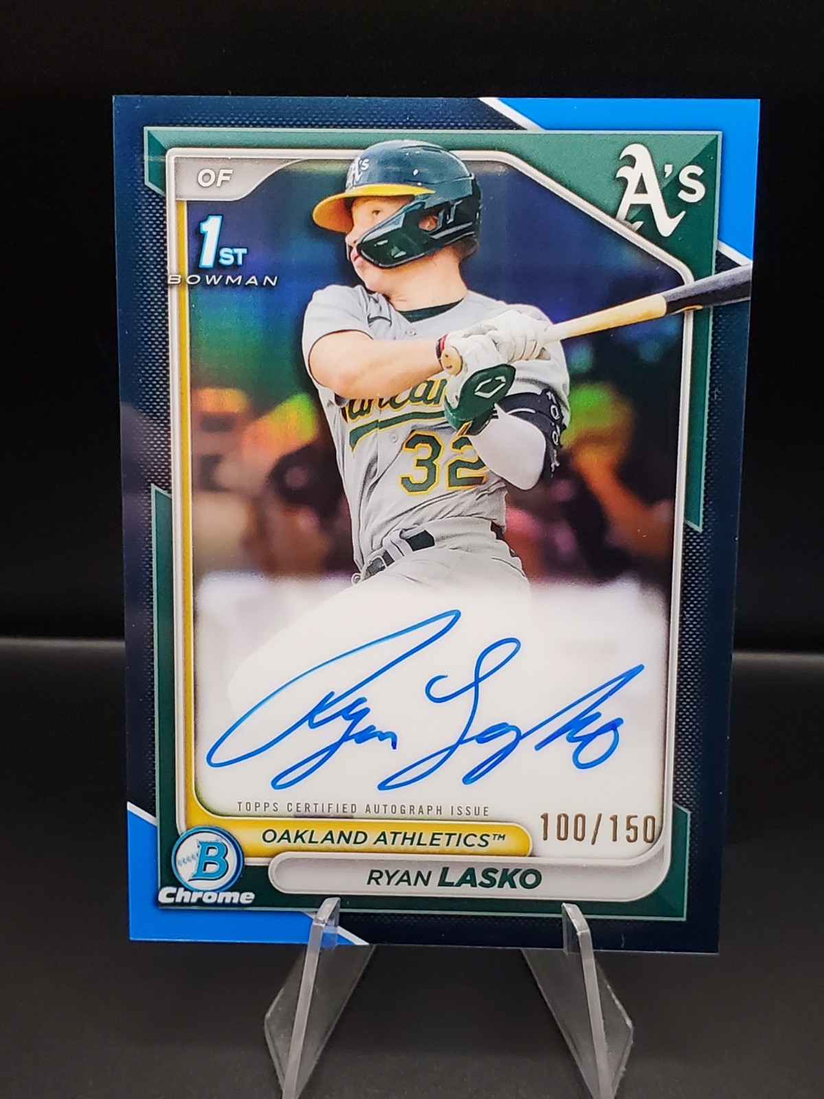 2024 Bowman Chrome 1st Ryan Lasko True Blue Refractor Auto /150