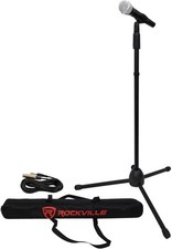 Rockville Pro Mic Kit 1 - High-End Metal Microphone+Mic Stand+Carry Bag+Cable™
