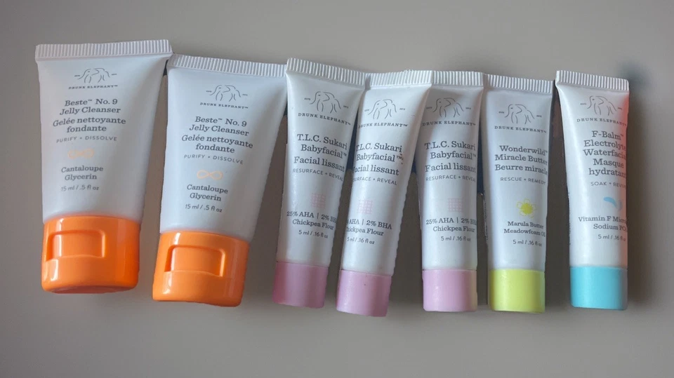 Drunk Elephant 14 Piece Mini Mixed Lot With Bag - Image 3 of 4