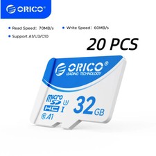 ORICO 20PCS 32GB Micro SD Card TF Memory Card for Camera/Drone/Dash