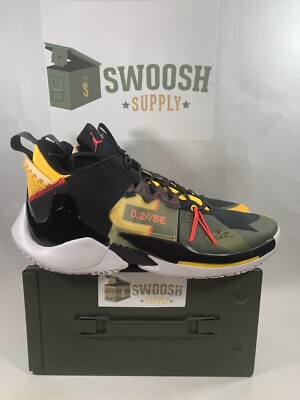 NIKE JORDAN WHY NOT ZERO.2 SE SHOE SIZE 4.5 BLACK FLASH CRIMSON CK0494 002