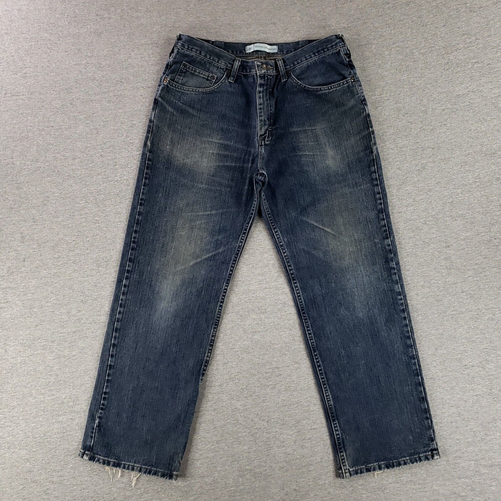 Lee 34x30 Relaxed Straight Fit Jeans 100% Cotton Denim Work 