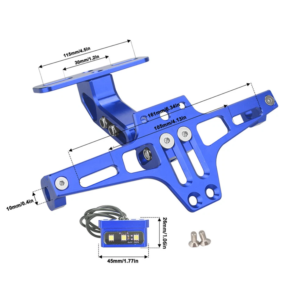Eliminador de luz LED de soporte de matrícula trasero ordenado para Yamaha YZF R1 R3 R7 Foto 2 de 4