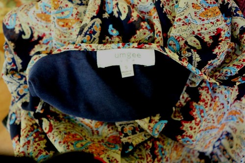 TOP TÚNICA DE CACHEMIRA UMGEE EE. UU., VESTIDO TALLA MANGA PEQUEÑA 3/4 - Imagen 9 de 9