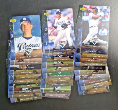 2004 Upper Deck Padres SGA - You Pick One! - Give Away team Set - Lopes, Muser