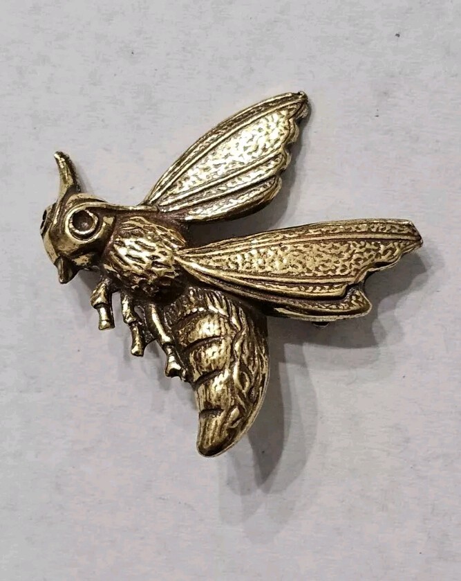 Vintage Modernist Robert Zentall Brass Bee