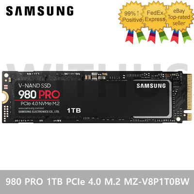 SAMSUNG 980 PRO 1TB PCIe 4.0 M.2 MZ-V8P1T0BW Gaming Internal Solid