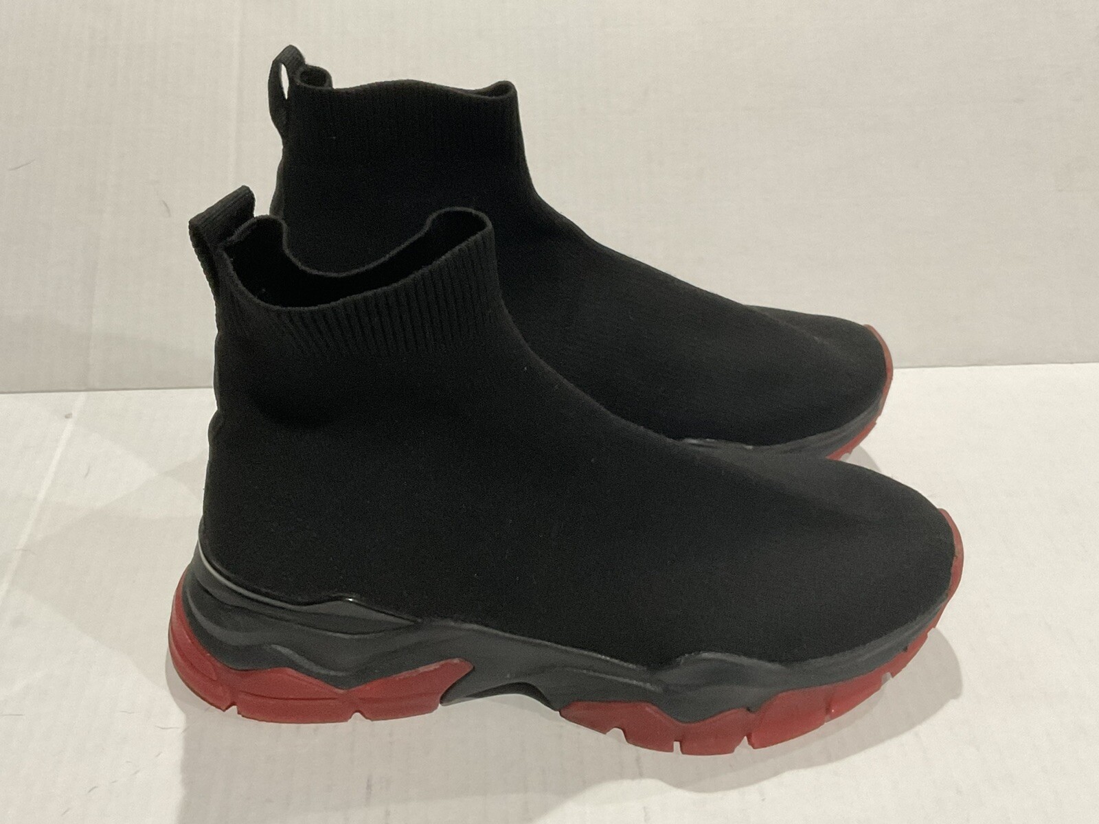 SAOLA Stivali Aosos Mid Maglia Elasticizzata Calzino Nero Unisex Con Suola Rossa Taglia 8