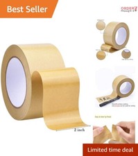 Durable 55 Yd Self-Adhesive Kraft Tape - Perfect for Picture Framing Crafts