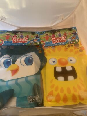 Set of 2 Glove-A-Bubbles: Bubble Solution Included (NEW)
