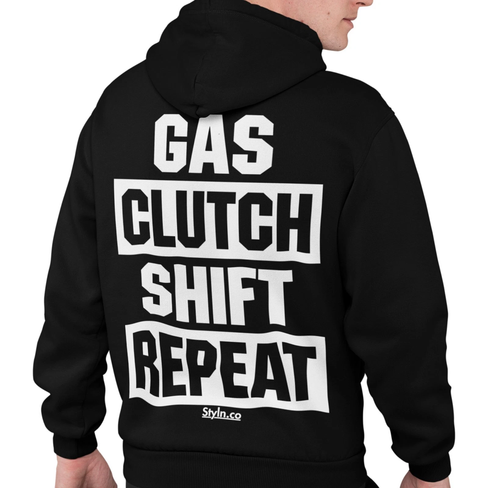 GAS CLUTCH SHIFT REPEAT HOODIE Mechanic Jdm Boost Turbo Race Snap On Car Auto