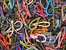 Twenty (20) 3" Paracord Zipper Pulls w/ Plastic Pull Tab - Variety Pack