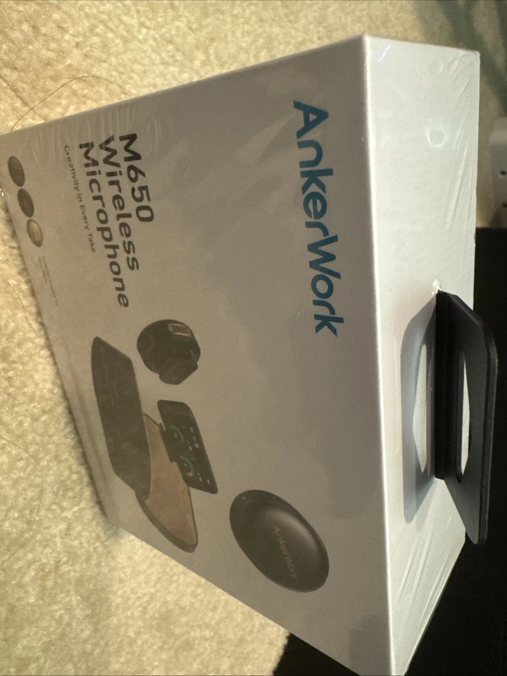 AnkerWork M650 Wireless Lavalier Microphone Vlogs Pro Noise Cancellation+2xCover - Image 4 of 4