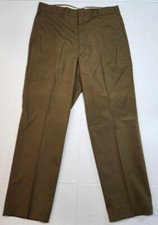 Vintage 60s 70s Farah Pants Disco Leisure Suit Straight Leg Polyester Men's EUC