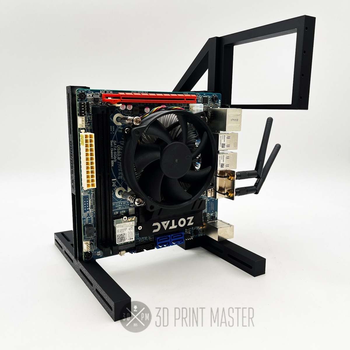 8 Gpu Rack 3D Printed Crypto Mining / PC Test Bench With GPU Stand - ATX  Motherboard Compatible, Black PLA Plastic PC Building Testing Rig