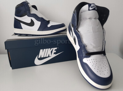 Nike Air Jordan 1 Retro High OG Black Blue Gr. 40 40,5 schwarz blau  DZ5485 401