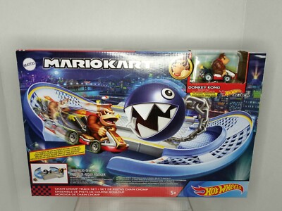 HOT WHEELS Mario Kart  Chain Chomp  Track Set w/ Donkey Kong. MATTEL BRAND NEW
