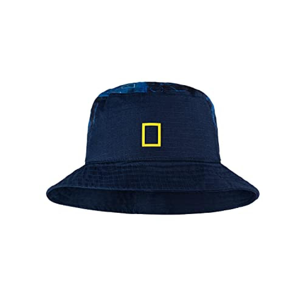 (TG. L-XL) Buff Sun Bucket Hat Blue Unrel Unisex L/XL - NUOVO