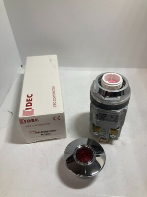 IDEC AYLD39911DN-R-120V PUSHBUTTON EMERGENCY STOP ILL RED 1NO/1NC NIB