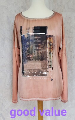 Tredy Womens Top UK Size M Salmon Colour