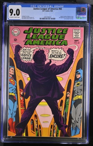Justice League of America #65 CGC 9.0 DC Comics 1968