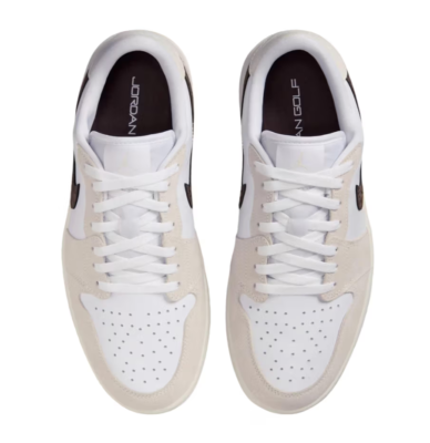 Jordan 1 Retro Low Golf Shoes Light Orewood Elephant Sail Men's