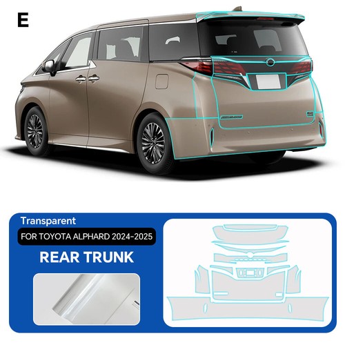 For Toyota Alphard 2024-UP Rear Bumper Precut Paint Protection Film Clear PPF - Picture 2 of 20