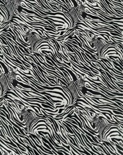 LINED WINDOW VALANCE CURTAIN 42 X 12 ZEBRA ANIMAL PRINT STRIPE JUNGLE