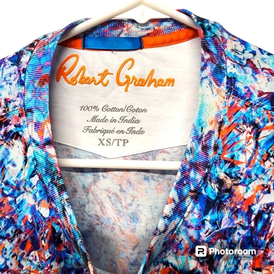 Robert Graham Embroidered Skull Tshirt Size XS - Image 4 of 4