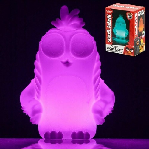 Official Angry Birds Night Light Character Silver Lamp - Picture 2 of 2