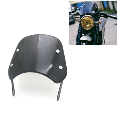 5-7'' Round Headlight Windshield Fairing Windscreen Deflector For Honda CB400