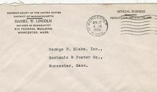 U.S. DISTRICT COURT of MASSACHUSETTS 1935 Referee in Bankruptcy Cover Ref 47055