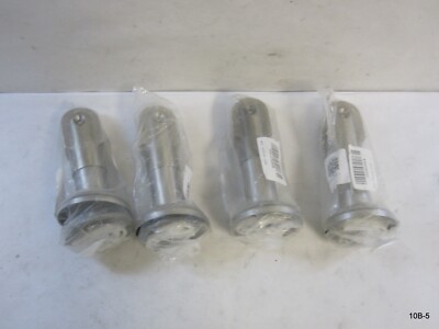 4 Pack Stainless Steel Toilet Partition Bracing Foots Adjustable Brackets