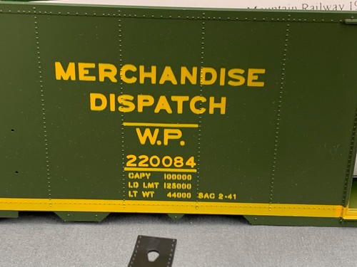 Escala O Intermountain 1937 AAR 40’ Boxcar Western Pacific #220084 Kit O1721 LZ | Zustand: New