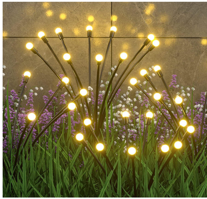 Lampes solaires extérieur pour jardin et terrasse ambiance féerique 4 pièces