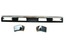 3 Pcs Front Chrome Bumper Imperfect Fit For Datsun 720 Pickup 1983-1985 2wd 3 Pcs Front Chrome Bumper Imperfect Fit For Datsun 720 Pickup 1983-1985 2wd