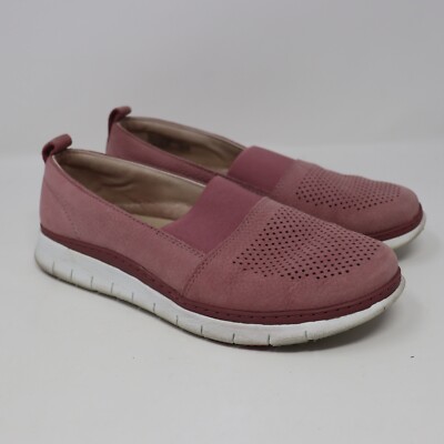 Vionic Fresh Roxan Nubuck French Rose Casual Flats Women s US 7 EU 38