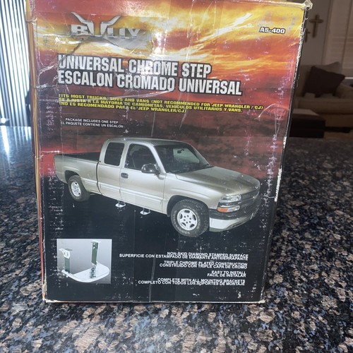 Bully Universal Truck Side Step Chrome Diamond Stamped eBay